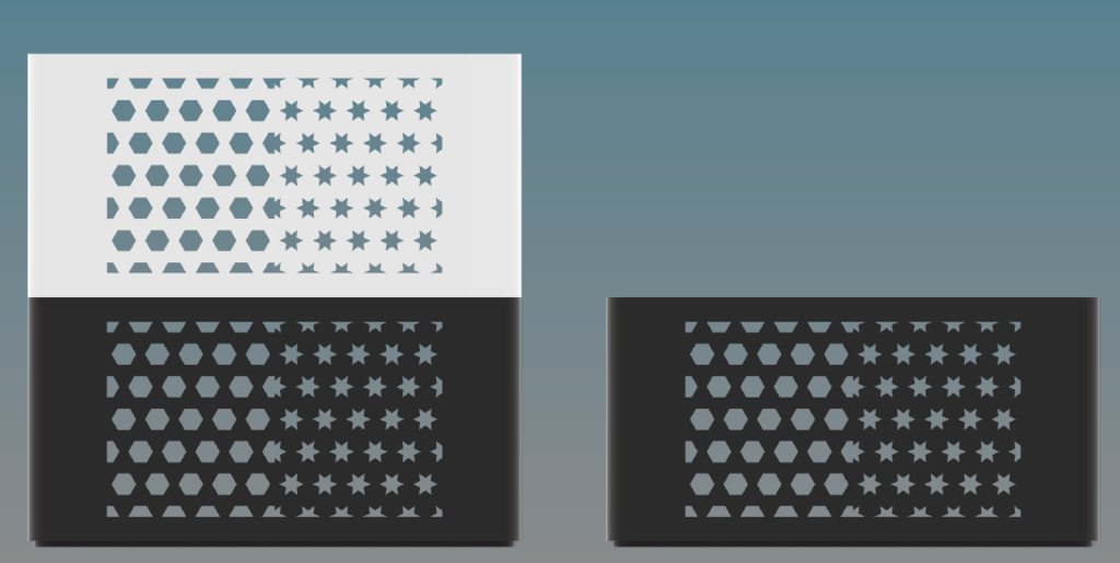 Tackable Geometric Storage Box – Star & Hex Pattern Organizer