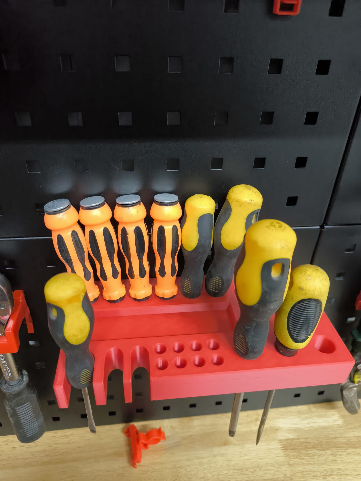Square Hole Pegboard Organisers - Workshop