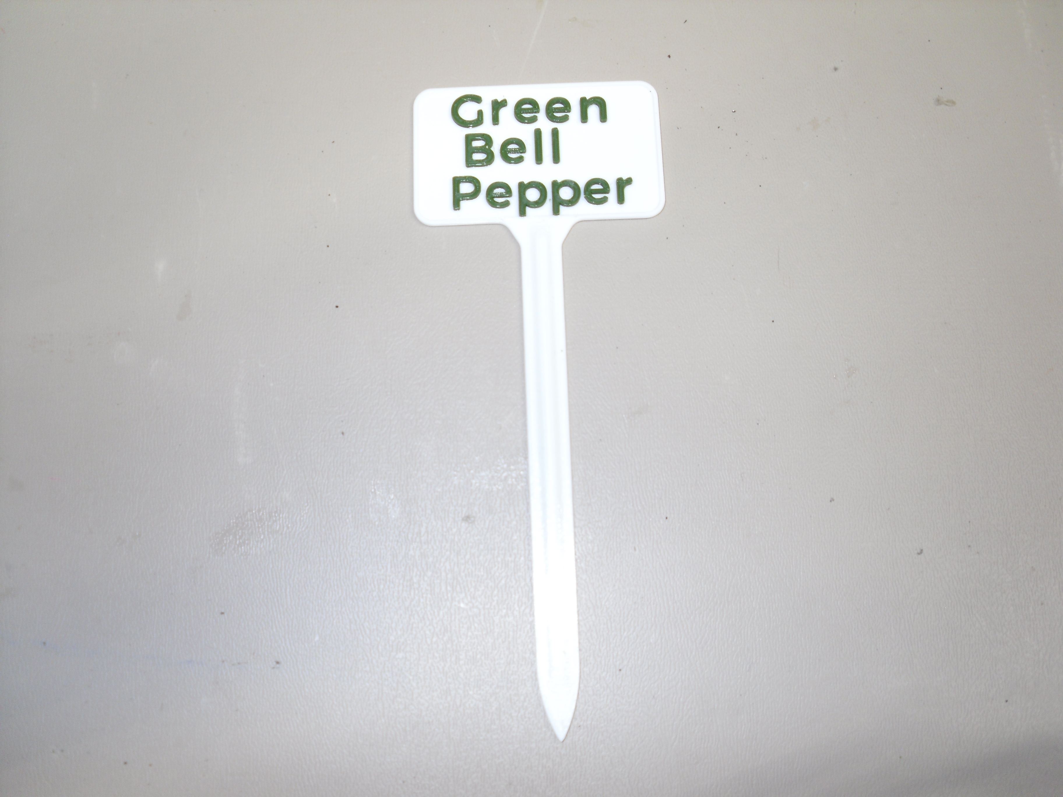 Plant Label Green Bell Pepper