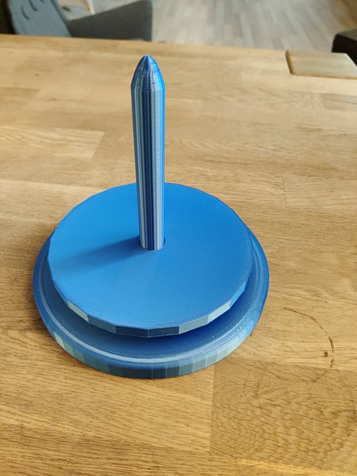 Yarn holder with turning plate by Tdibrian Download free STL model