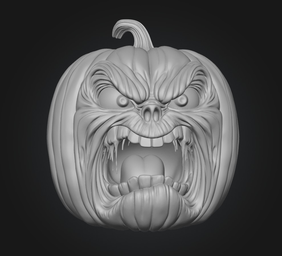 Angry Jack-O-Lantern