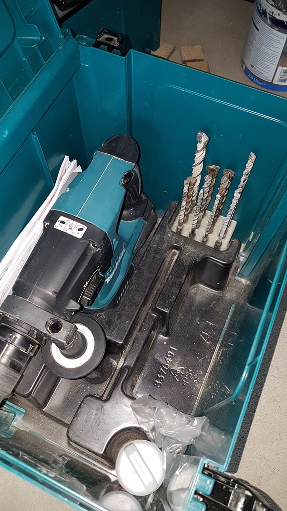 SDS drill holder for Makita MakPac 4 case