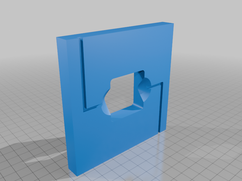 Clay Extruder die -- Small hollow square