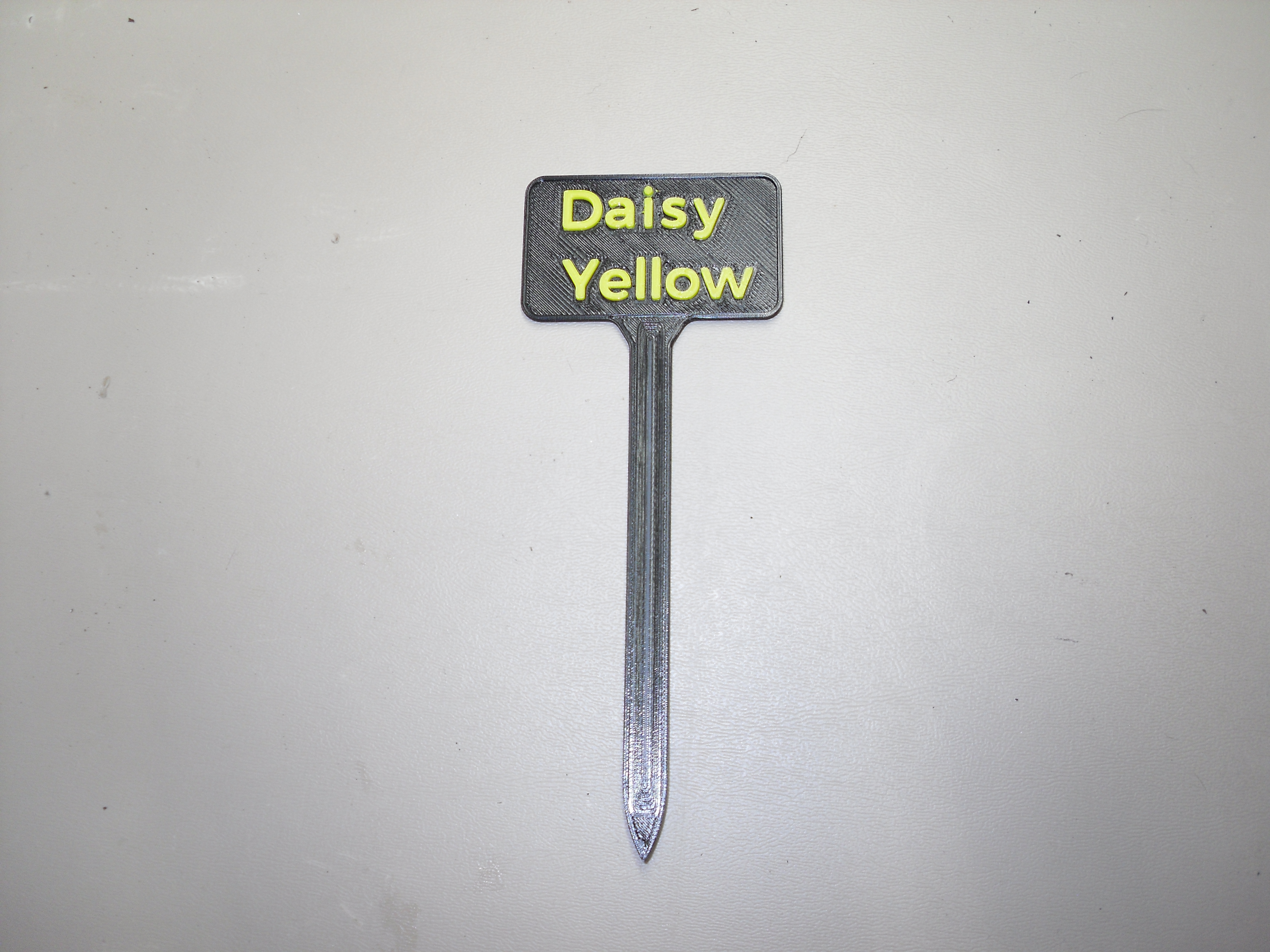 Plant Label Yellow Daisy