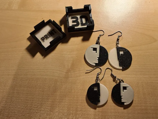 Earrings - Bauhaus / Náušnice - Bauhuas