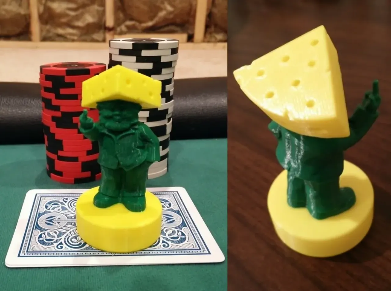 Rude Cheesehead Gnome Poker Card Capper - Green Bay Packers by  UWcharlie1983, Download free STL model