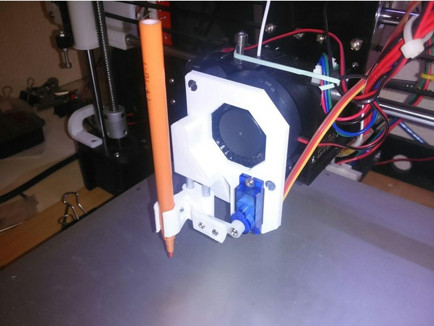 Miniatura 2 do modelo 3D Plotter addon for FDM 3D Printer