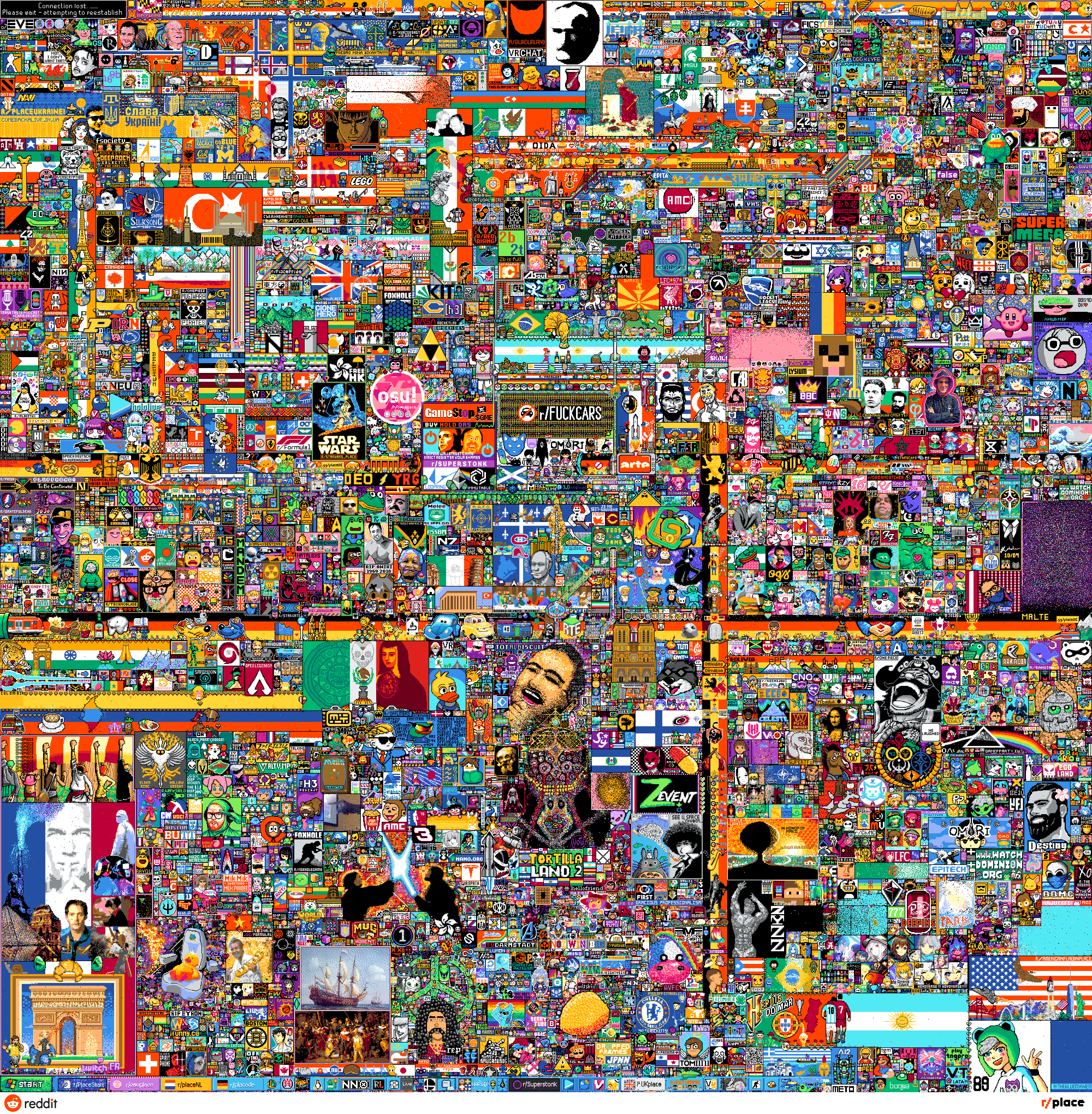 reddit r/place lithoglobe