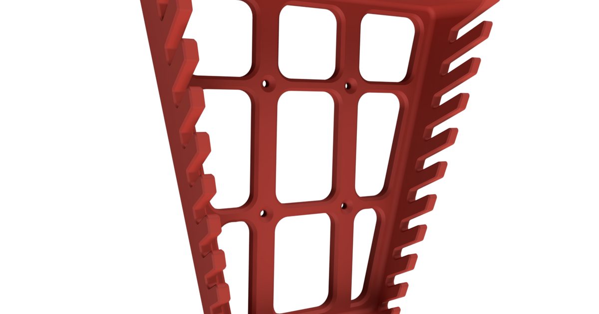 Wrench organizer wall mount 10pc by marcel293 Download free STL model