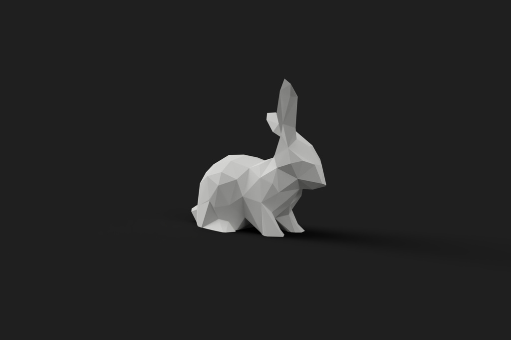 Miniatura 4 do modelo 3D Low Poly Bunny (Easter)