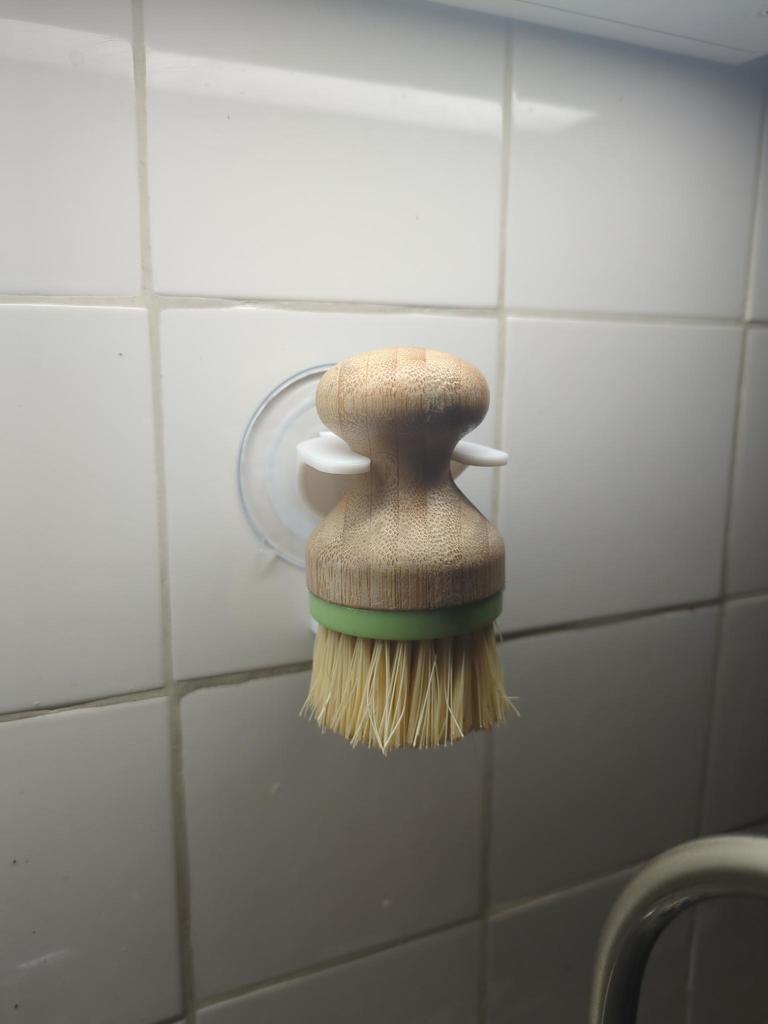 Suction Cup Brush Holder Kitchen, Bathroom, Dish Soap, etc.