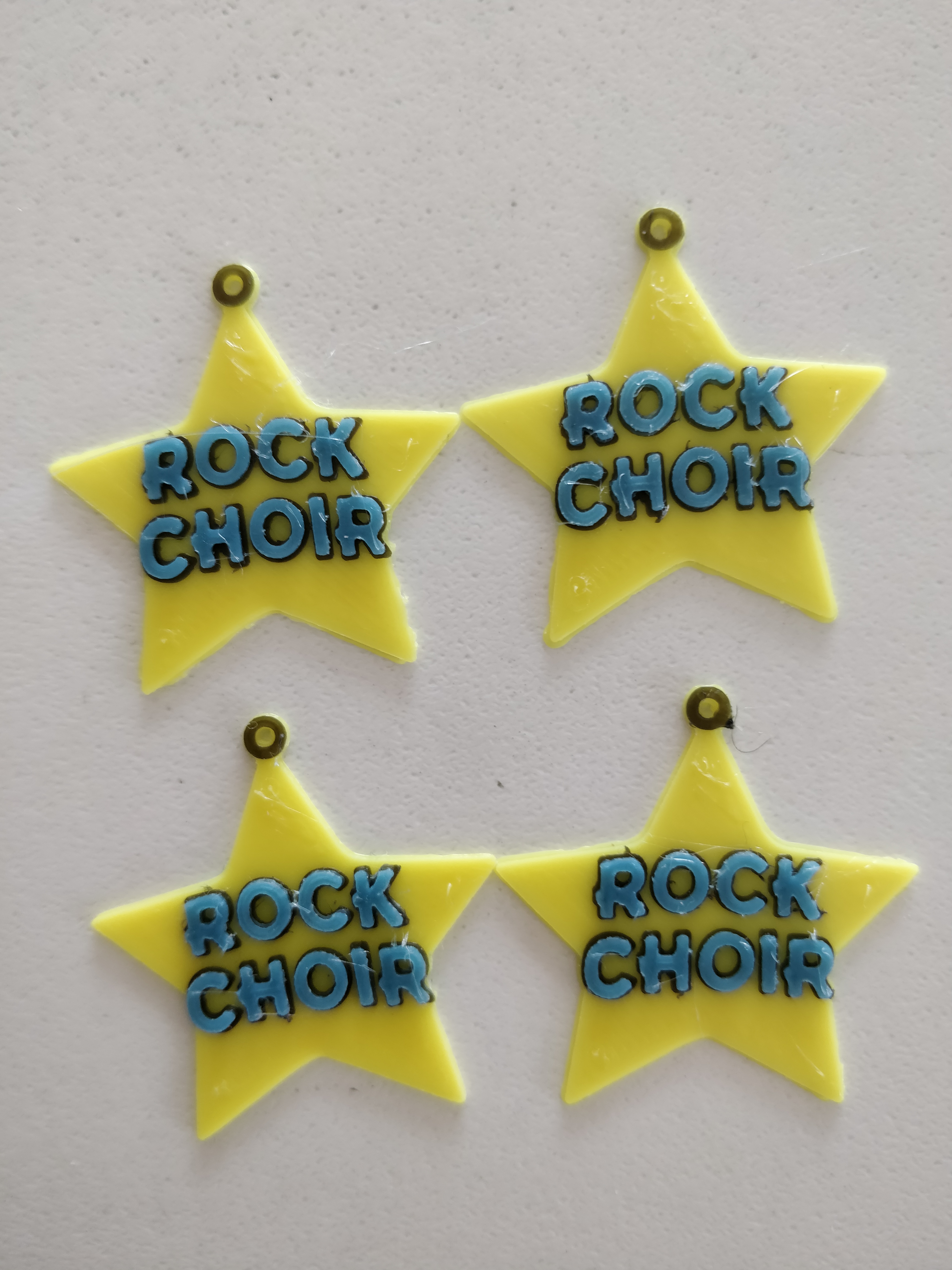 Earrings for daughter in Rock Choir