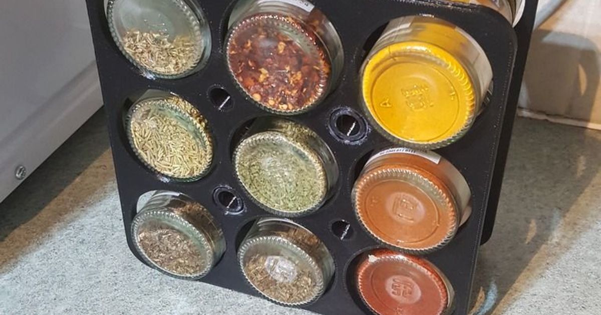 Simple Spice Rack by Kenty94 | Download free STL model | Printables.com