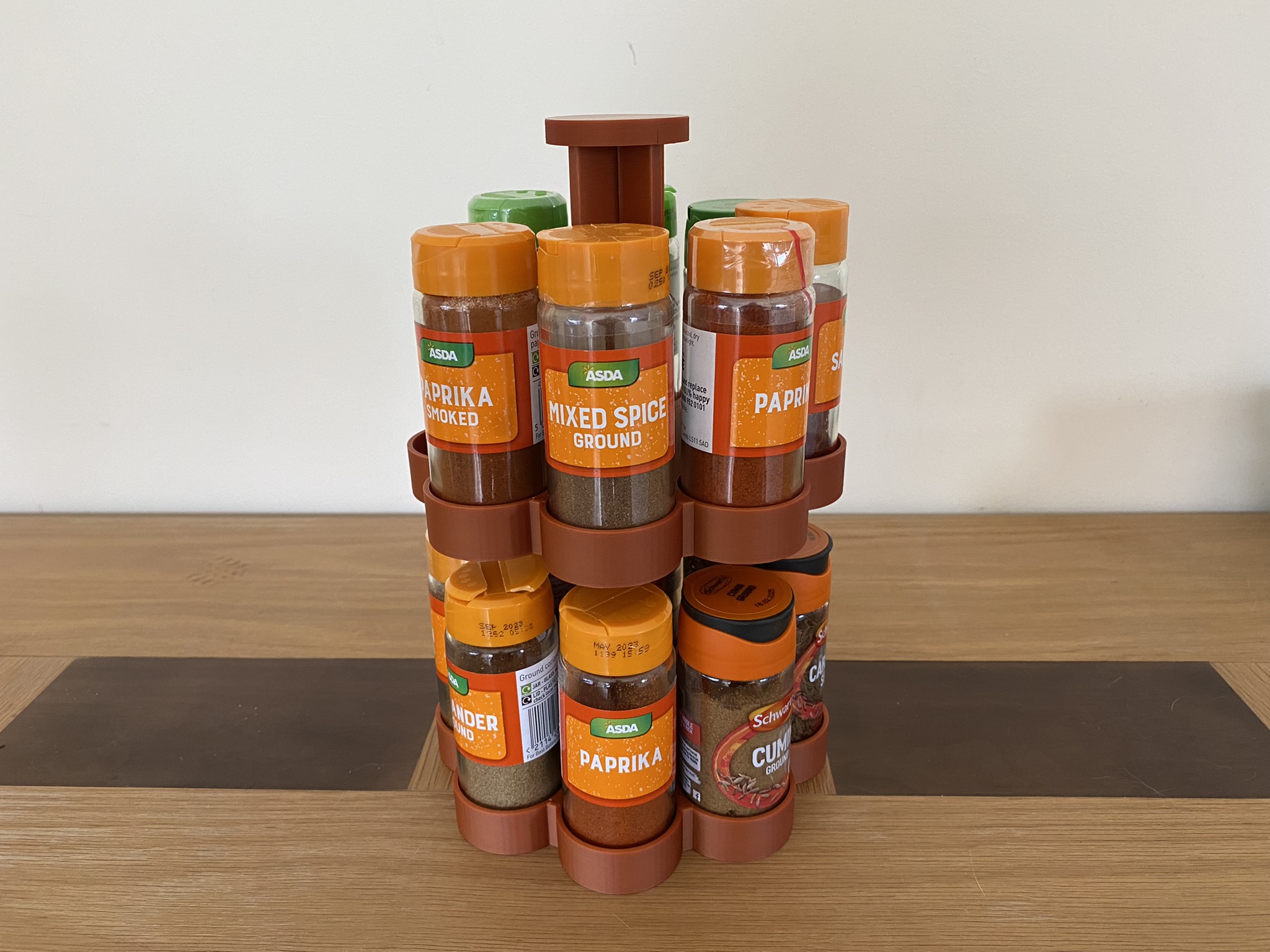 Spice Rack (Holds 16 Regular Spice Jars)