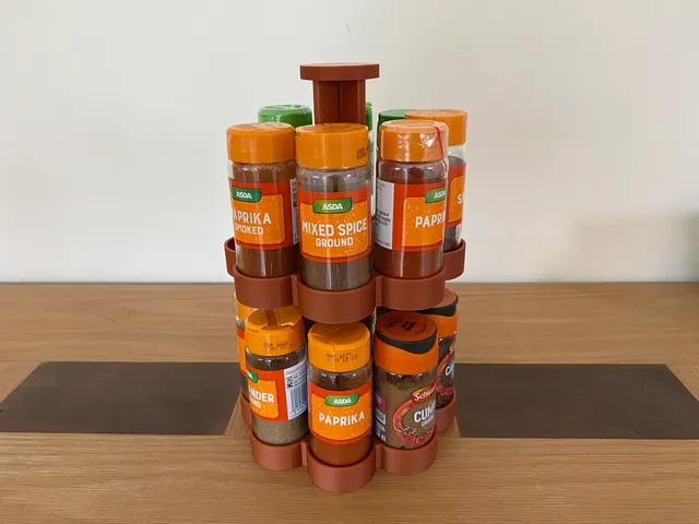 Spice Rack (Holds 16 Regular Spice Jars)