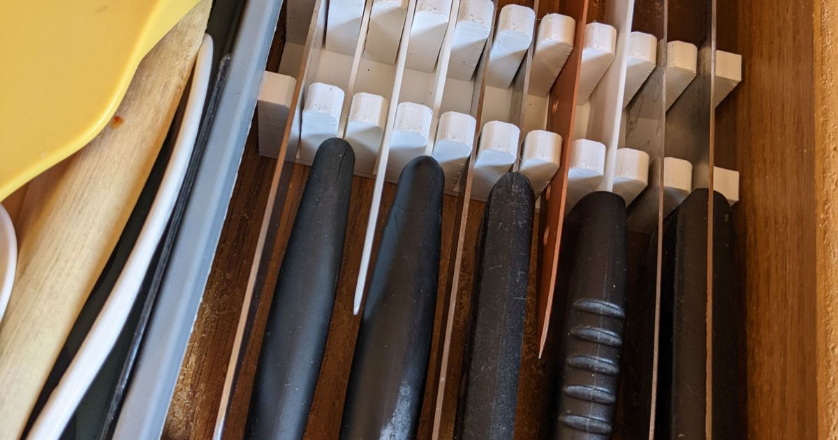 Drawer Knife Rack by H.Stephens Download free STL model