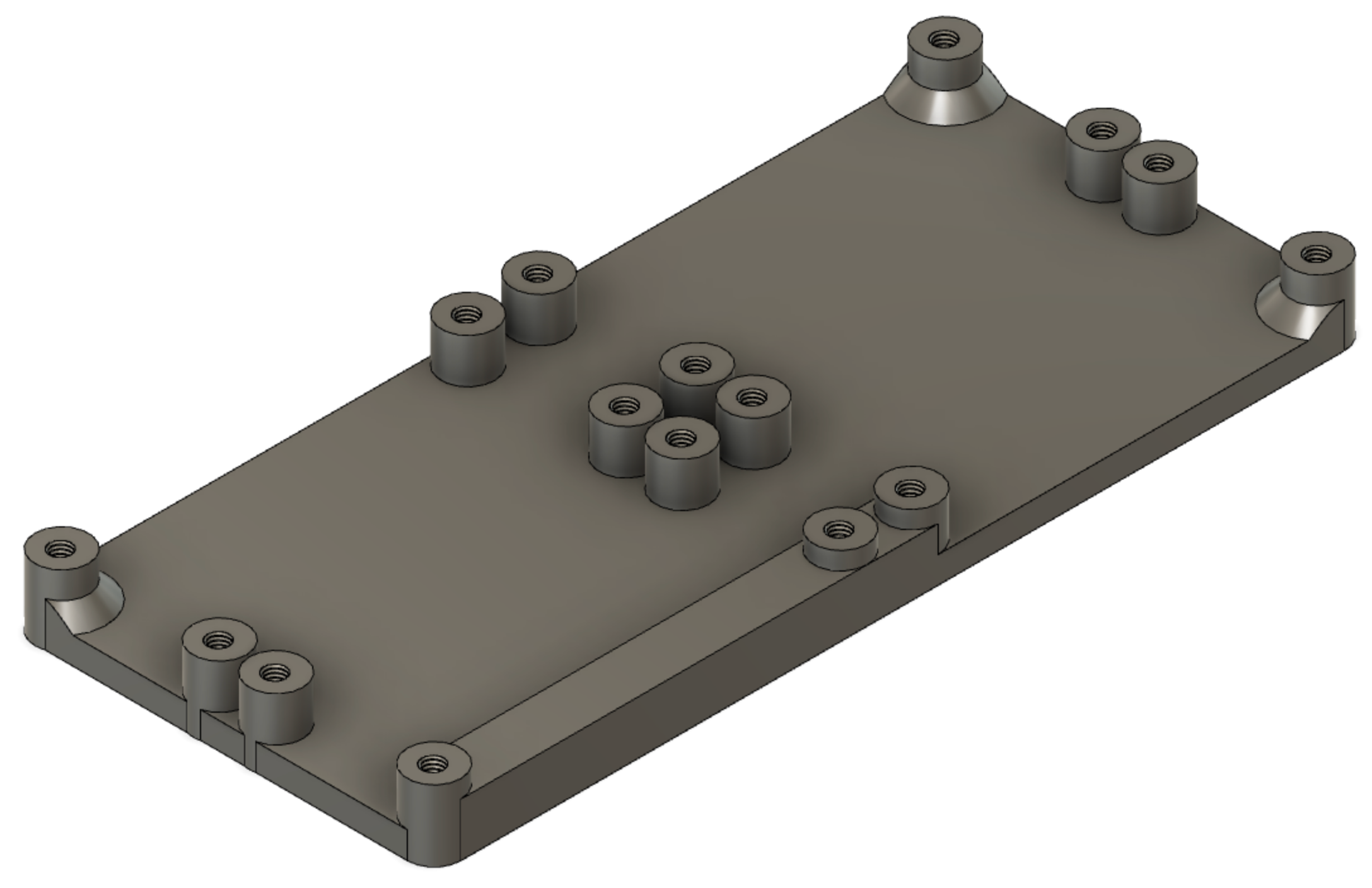Adafruit Quad Feather Mounting Plate