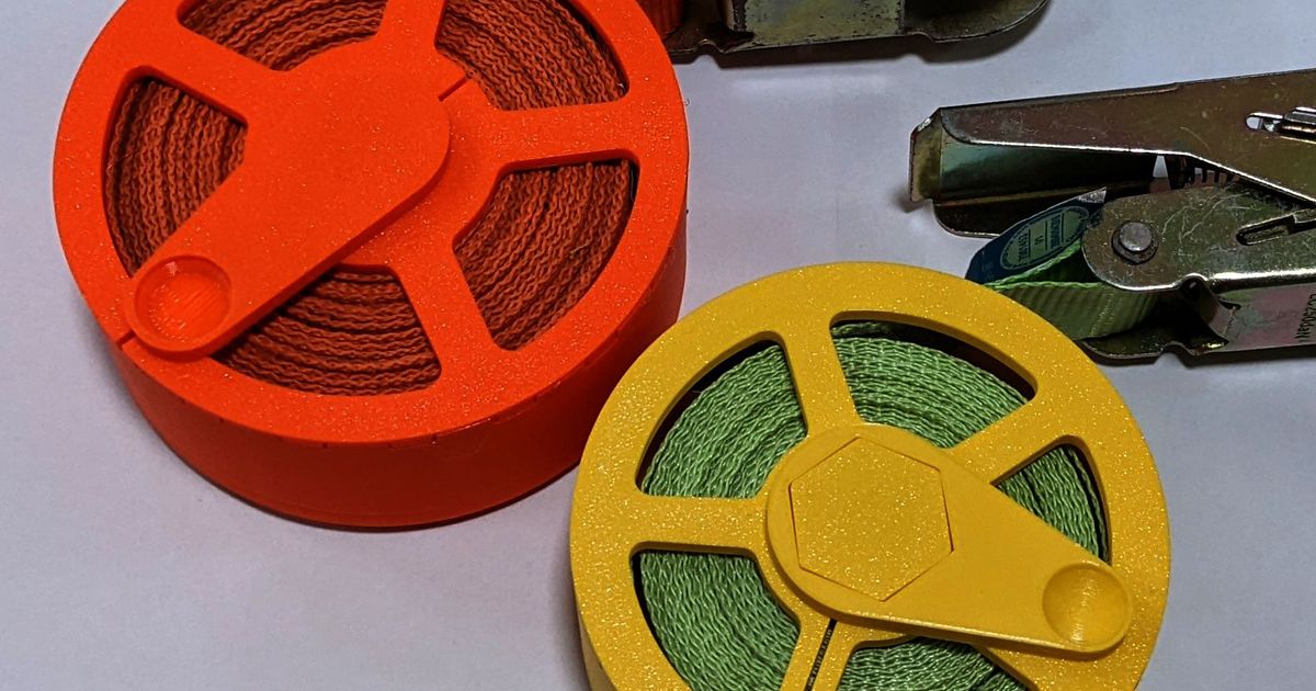 Flat Crank handle for Ratchet strap reel (clicky assembly) by WorstCase