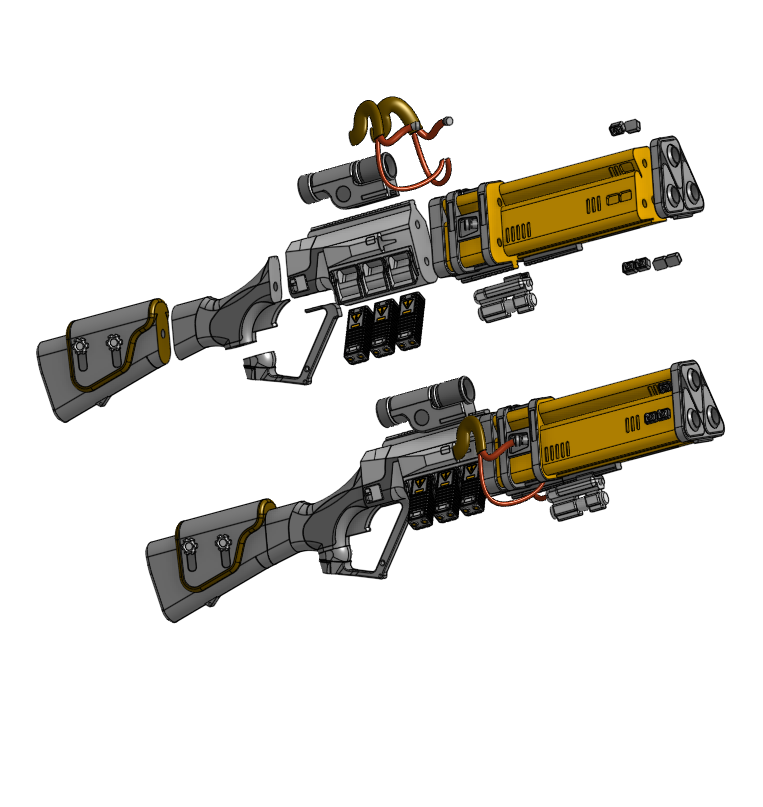 Miniatura 2 do modelo 3D LAS-13 Trident Helldivers 2
