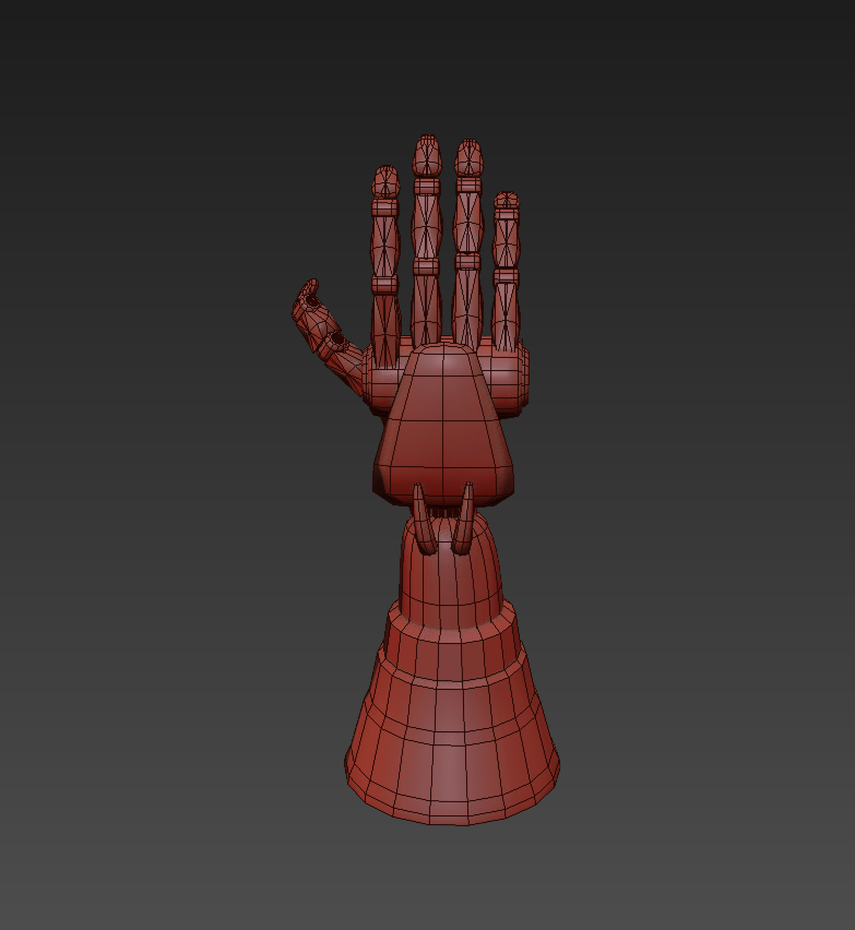Miniatura 2 do modelo 3D Cyborg hand