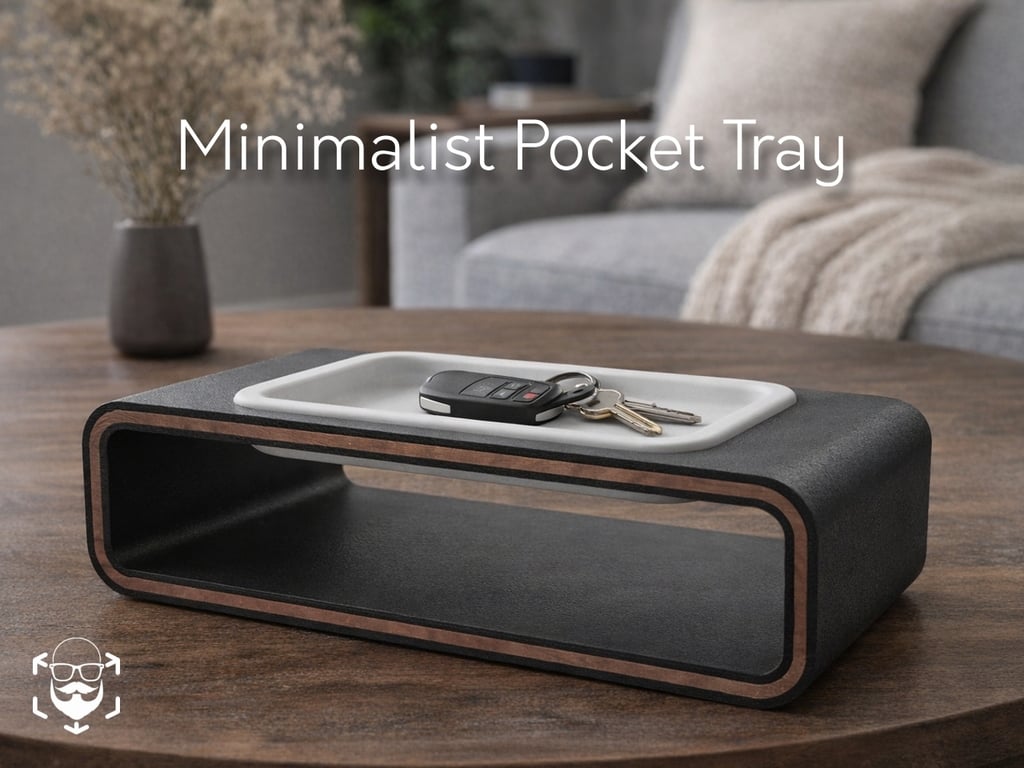Minimalist Pocket Tray – Modern Hollow Design