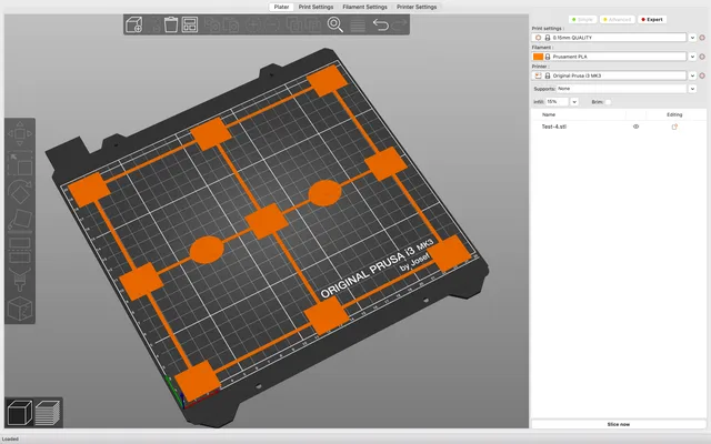 A bed level calibration for Prusa i3 MK3