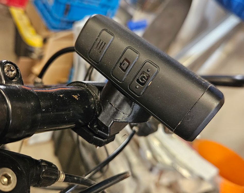 Bike Handlebars (25mm) Camera Mount Adapter (for my Cycliq 1/8 Turn Mount C) - for Fly12