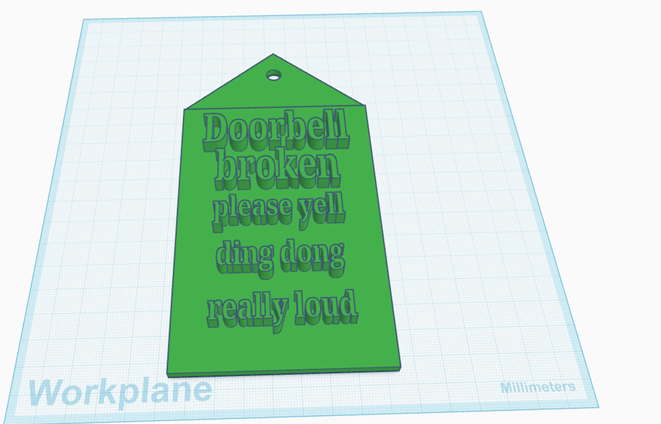 doorbell sign