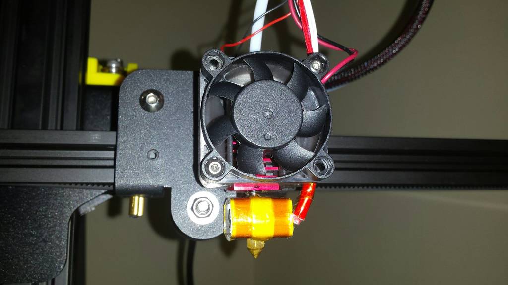 CR-10 40mm Stock Hot End Cooling Duct by CaptainPotatoFudge | Download ...