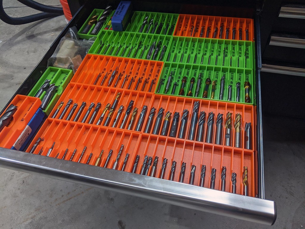 Endmill / Reamer / Drill storage containers