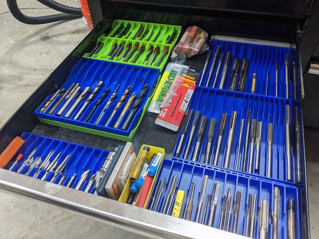 Endmill / Reamer / Drill storage containers by termlimit Download