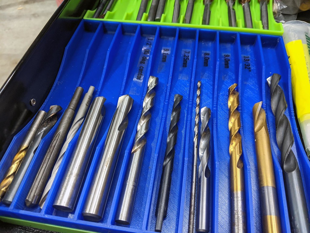 Endmill / Reamer / Drill storage containers by termlimit Download