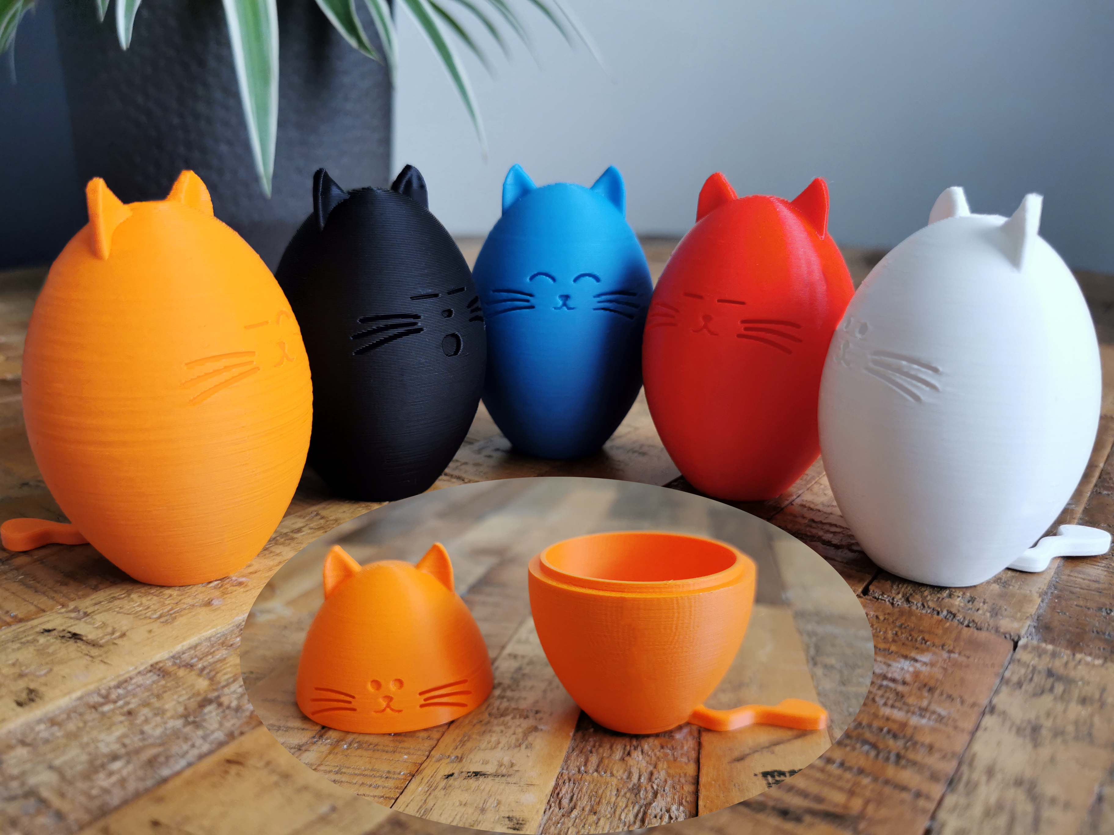 Easter Cats 3D model thumbnail
