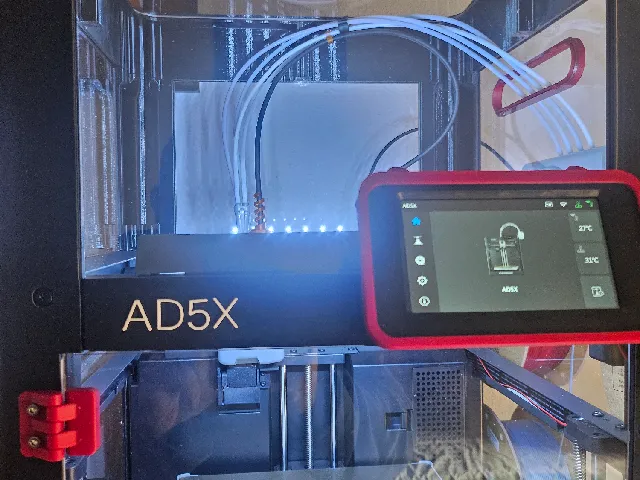 Flashforge AD5X cover model letters