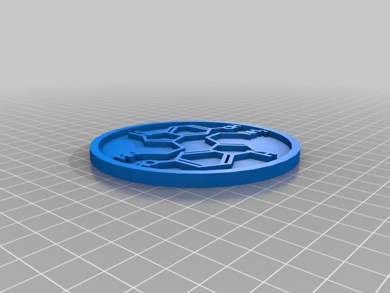 Serotonin structure coaster and holder