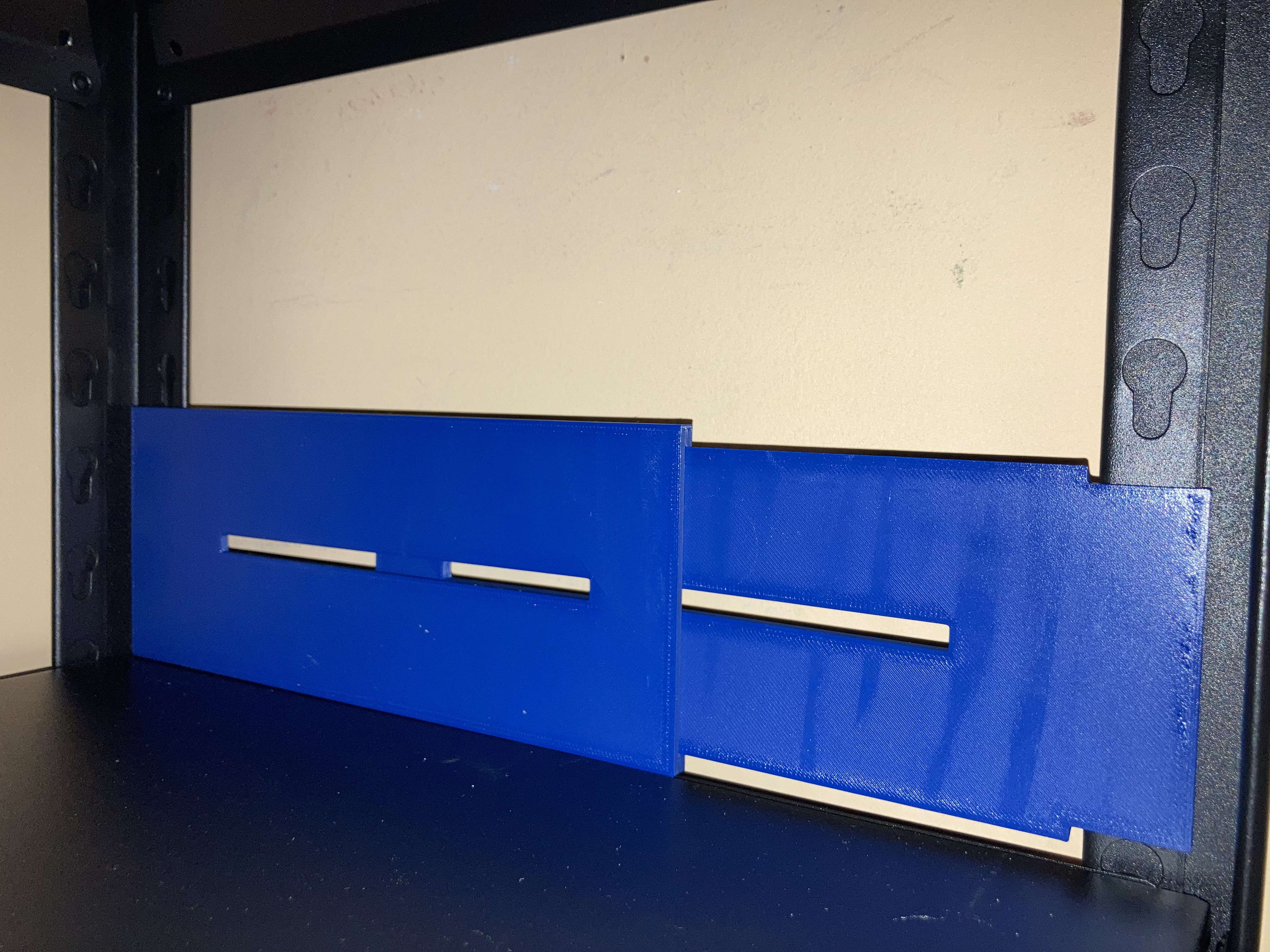 Steel metal shelf guard