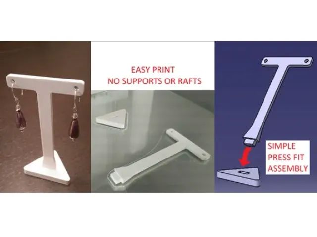 Earring Jewelry Display Stand - Single Pair