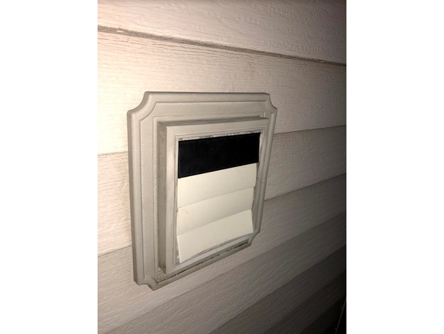 Louvered Dryer Vent Flap by Blodorn | Download free STL model ...