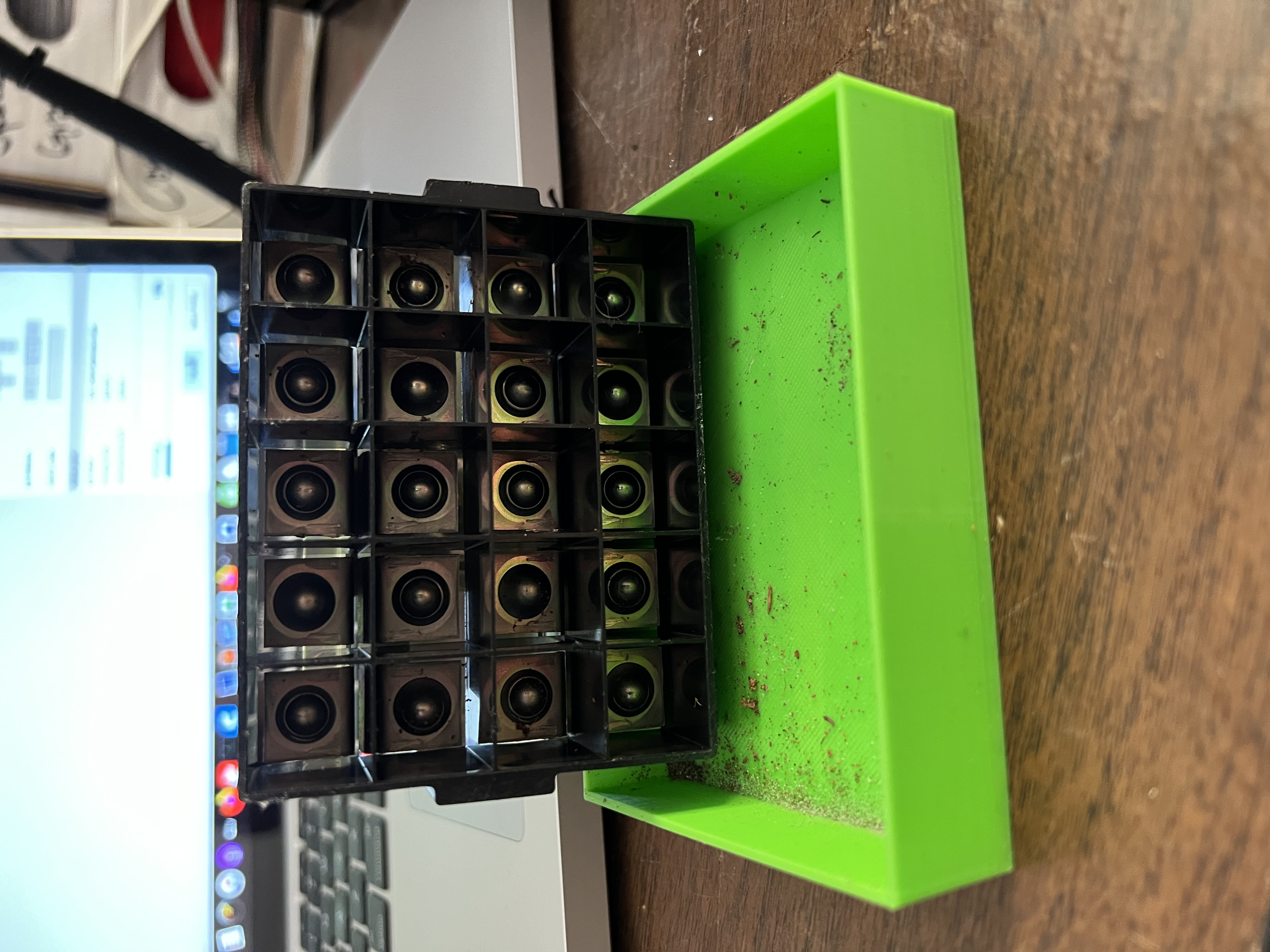 Mini soil block tray/seed starting tray