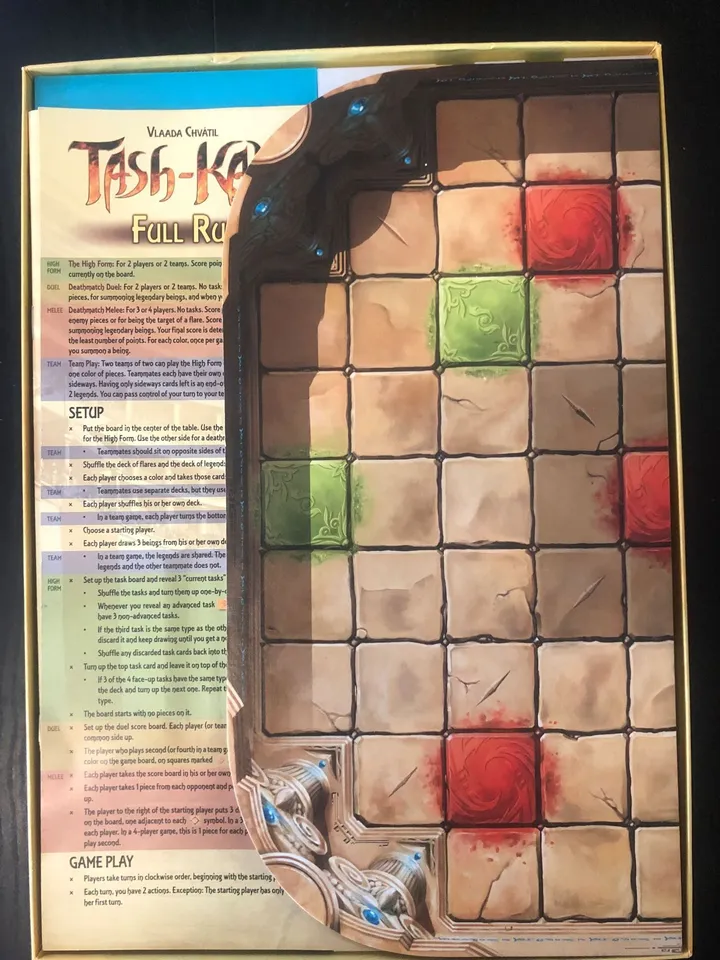 Tash-Kalar deluxe board & token upgrade with storage insert (All  expansions) by Yog, Download free STL model