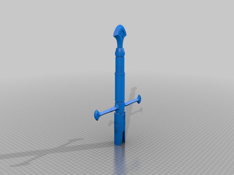 LOTR Narsil Lightsaber By ReProps Download Free STL Model lotr-narsil-lightsaber-by-reprops-download-free-stl-model