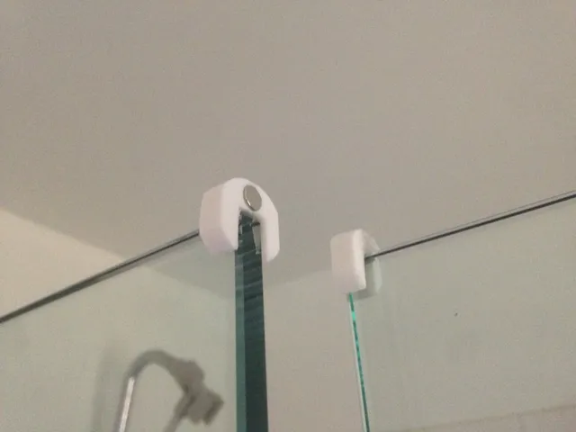 glass shower door magnet brackets