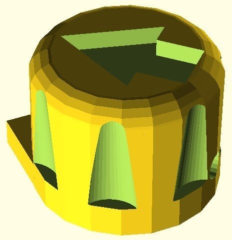 OpenSCAD Potentiometer Knobs