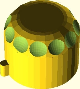 Miniatura 6 do modelo 3D OpenSCAD Potentiometer Knobs