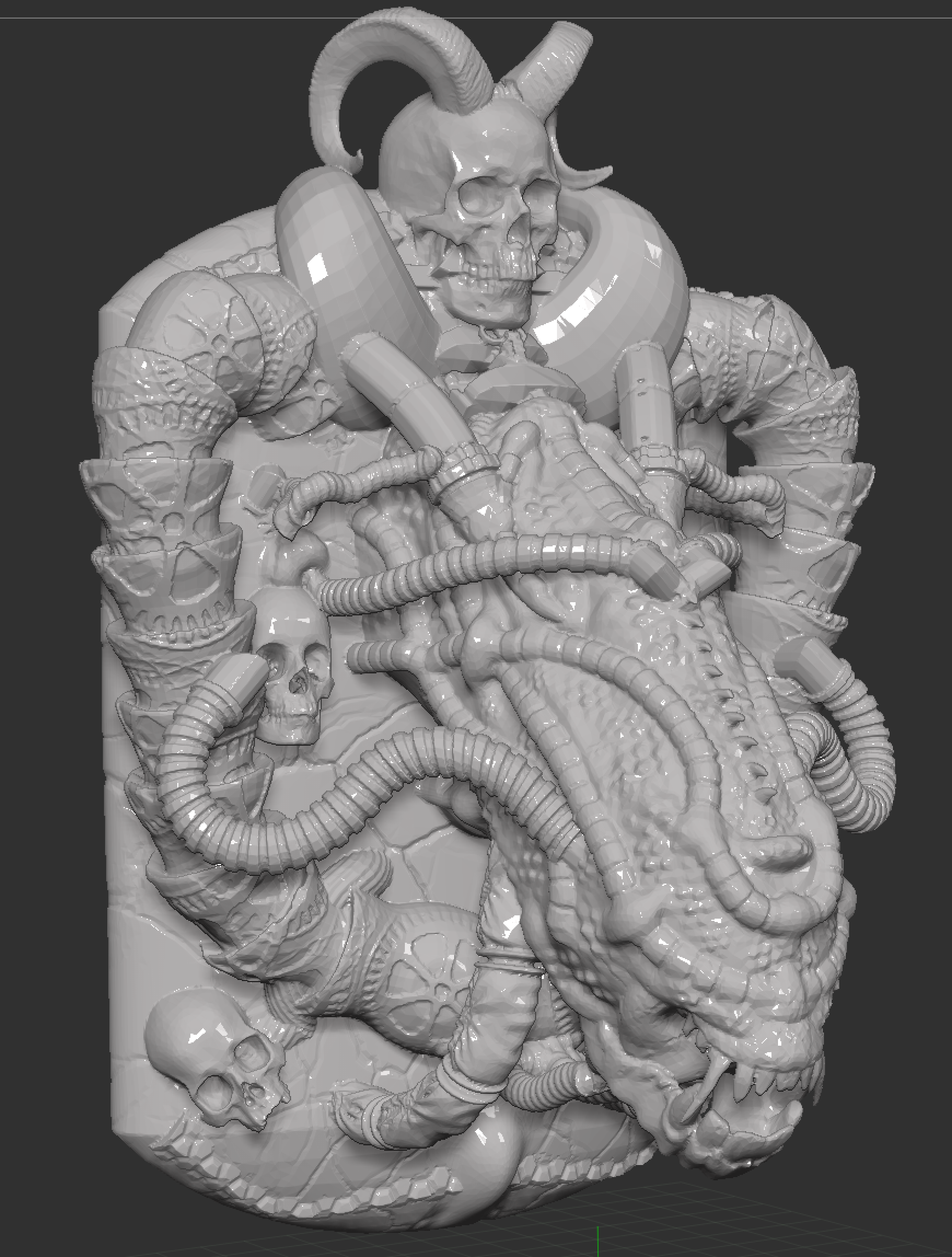 Alien Wall Plaque 3D model thumbnail