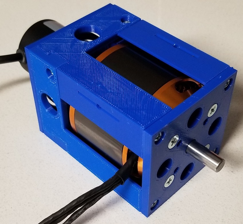 ODrive motor holder for KEDA 63-64 motor and LPD3806 encoder