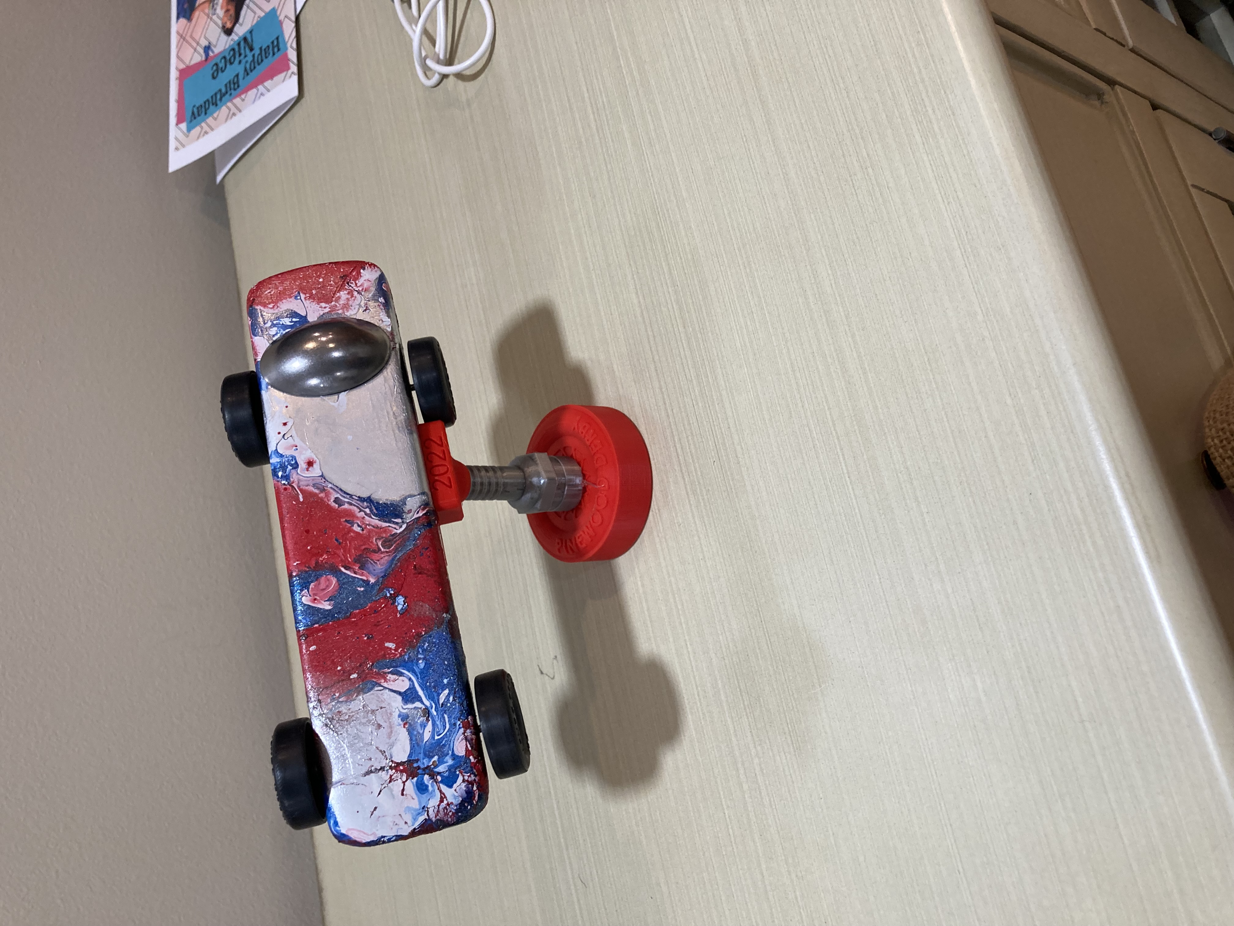Pinewood Derby Car Stand