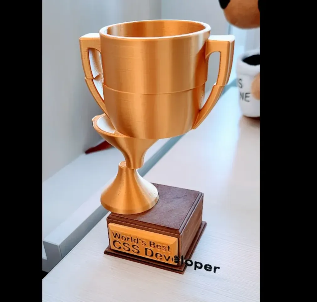 World'S Best CSS Developer" Trophy By OversizedHat | Download Free.