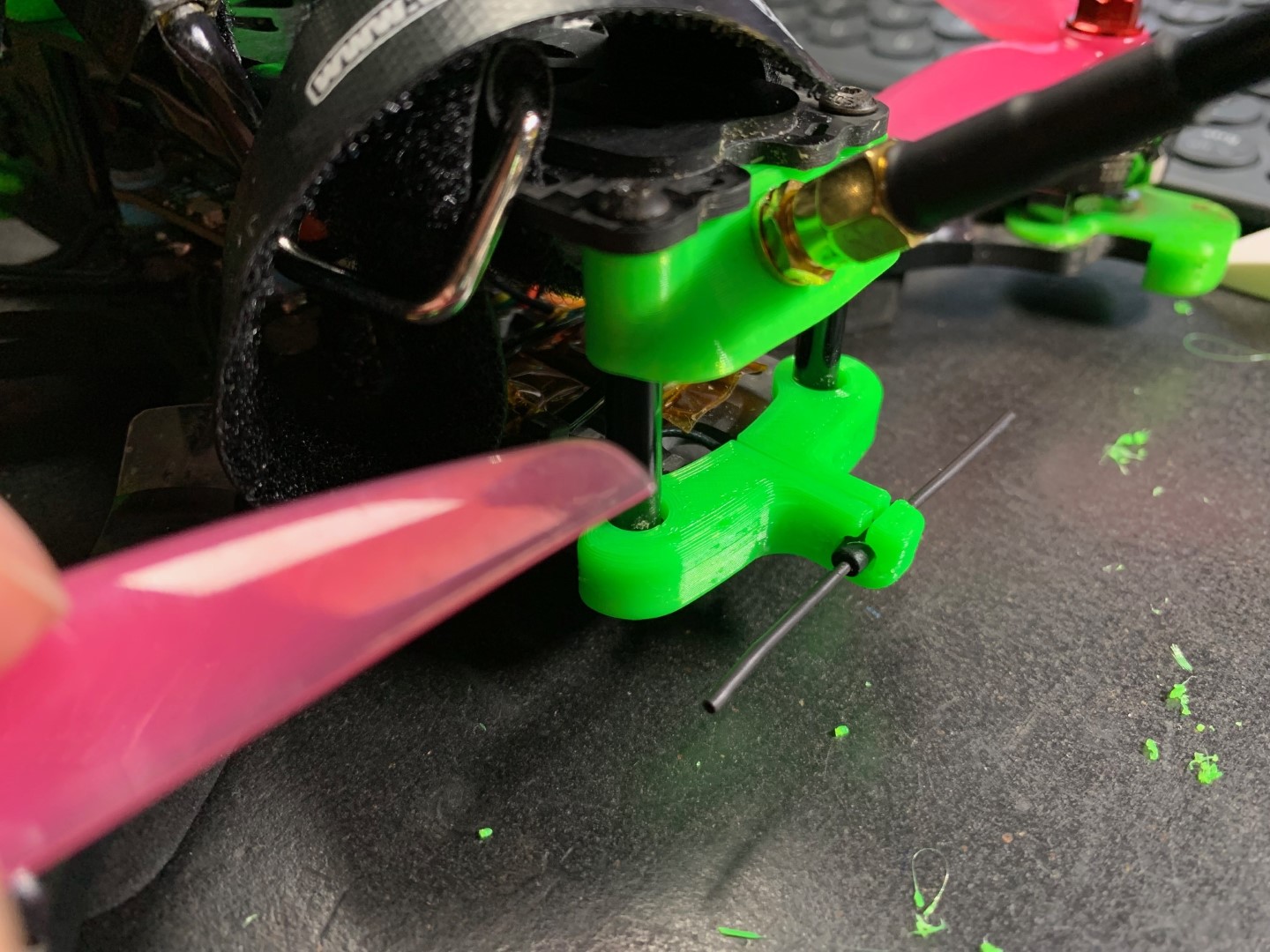 Integrated ExpressLRS Antennamount-Bumper for the TBS SourceOneV3