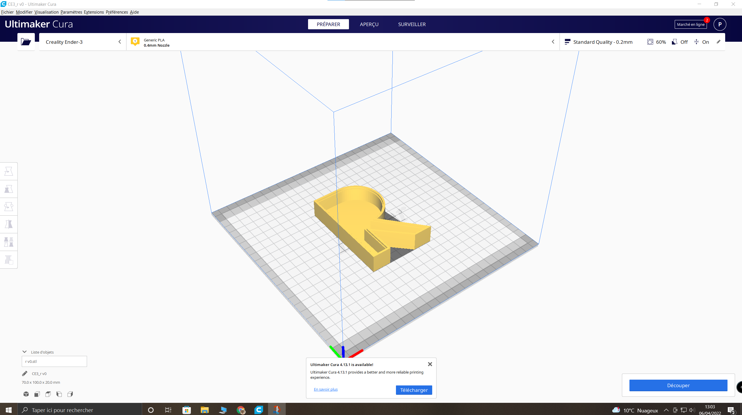 Lettre en 3d